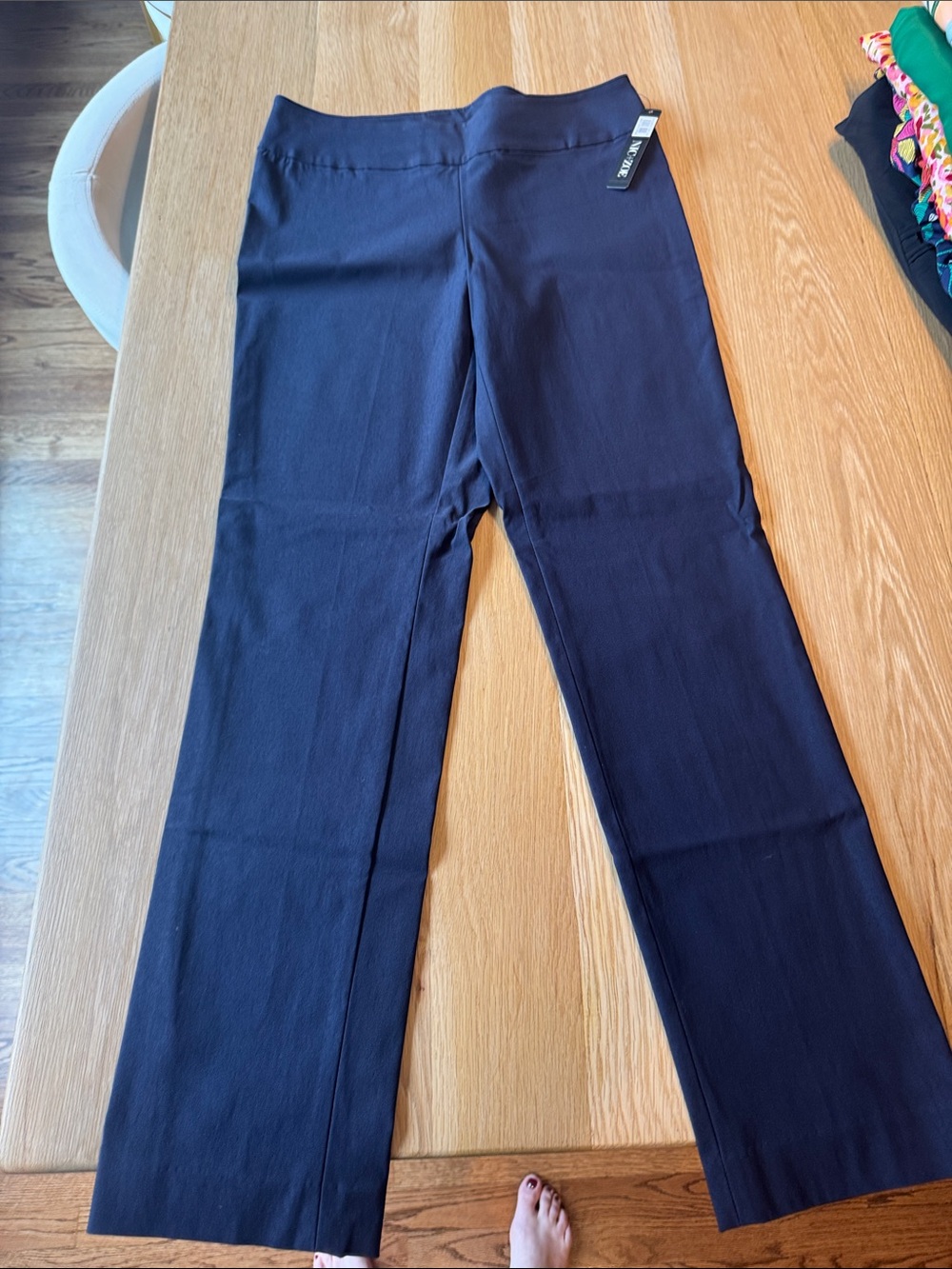 NIC+ZOE Black Wide-Leg Trousers